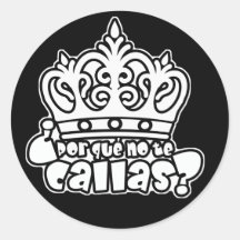 Que de Por ningunas calas Espana Rey Juan Carlos d Etiquetas Redondas