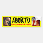 Que del corazón de la O.N.U del detiene del SE de  Etiqueta De Parachoque