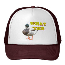 Qué el pato gorros bordados