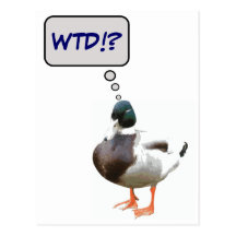 Qué la postal divertida del pato WTD