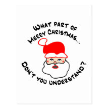 ¿Qué parte de Felices Navidad…? Tarjeta Postal