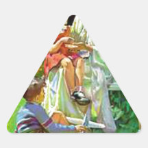Qué sucedió a sus manos calcomanías de triangulos
