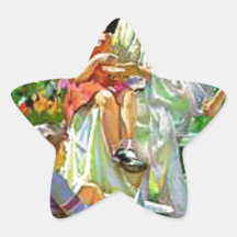 Qué sucedió a sus manos calcomanía forma de estrella personalizada