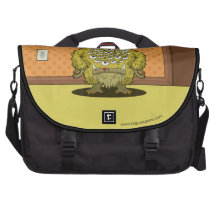 ¿Qué usted está mirando? (Monstruo amarillo) Bolsa Para Ordenador