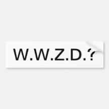 ¿Qué Zeus haría? Etiqueta De Parachoque