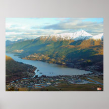 Queenstown Mountainview Nueva Zelanda Posters