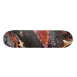 Quema de madera de las llamas de los fuegos tabla de patinar