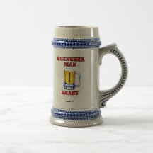 Quencherman listo, taza de cerveza, jarra de cerve