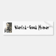 Querer-Buen ser humano Etiqueta De Parachoque