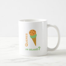 Queres um gelado caneca