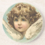 Querube del Victorian del vintage con los lirios d Posavasos Diseño