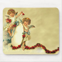 Querubes del Victorian Alfombrillas De Ratones
