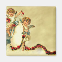 Querubes del Victorian Imán Para Frigorifico