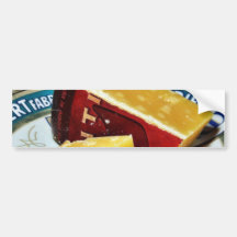 Queso de Gouda envejecido Pegatina De Parachoque