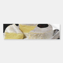 Queso del camembert pegatina de parachoque