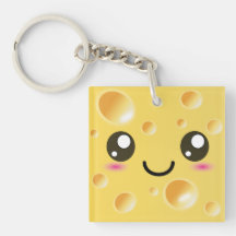 Queso feliz lindo de Kawaii