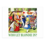 ¿Quién dejó Blondie adentro? Tarjetas Postales