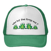 ¿Quién dejó las ranas hacia fuera? Gorras