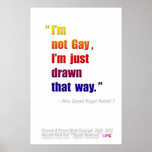 "Quién enmarcó quién?" Poster del arco iris