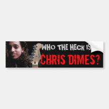 ¿Quién es monedas de diez centavos de Chris? Pegatina De Parachoque