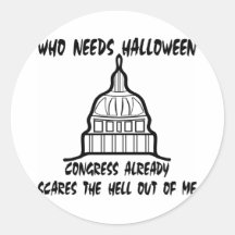 Quién necesita los sustos del congreso de Hallowee Pegatinas