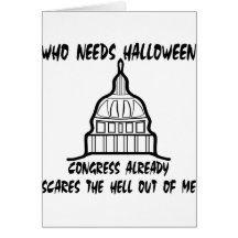 Quién necesita los sustos del congreso de Hallowee Tarjeton
