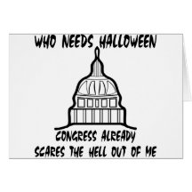 Quién necesita los sustos del congreso de Hallowee Tarjeton