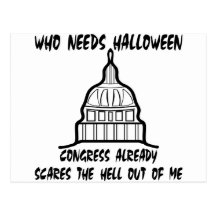 Quién necesita los sustos del congreso de Hallowee Tarjeta Postal