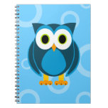 ¿Quién? Sr. Blue Owl - círculos azules Libretas