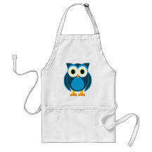 ¿Quién? Sr. Owl Cartoon Delantal