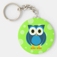 ¿Quién? Sr. Owl Cartoon Llaveros Personalizados