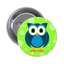 ¿Quién? Sr. Owl Cartoon Pins