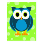 ¿Quién? Sr. Owl Cartoon Postales