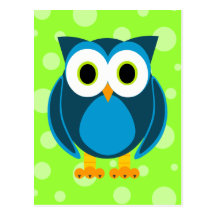 ¿Quién? Sr. Owl Cartoon Postales