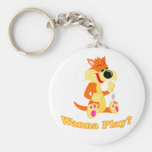 ¿Quiera jugar? Llavero Personalizado