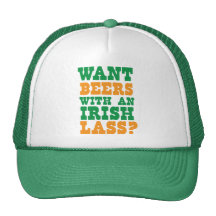 ¿Quiera las cervezas con una MUCHACHA IRLANDESA? D Gorros
