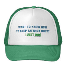 Quiera saber guardar un gorra ocupado del idiota