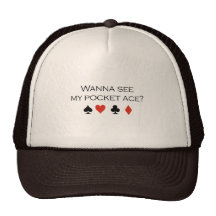 Quiera ver mi camiseta del as del bolsillo gorro