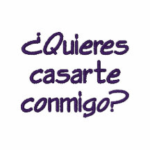 ¿Quieres casarte conmigo?