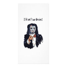 Quiero a su zombi del cerebro tarjetas personales