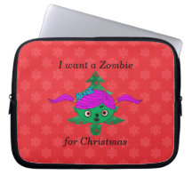 Quiero a un zombi para el navidad fundas computadoras