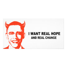 Quiero esperanza real y el cambio real tarjeta personal con foto