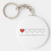 Quiero pasar mi vida restante con usted llavero personalizado