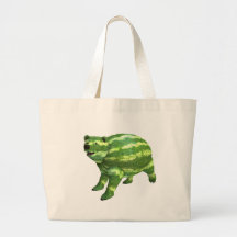 Quiero ser su oso del melón bolsas de mano
