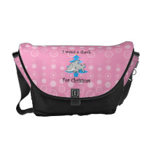 Quiero un tiburón para el navidad bolsas messenger