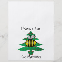 Quiero una abeja para el navidad tarjetas publicitarias