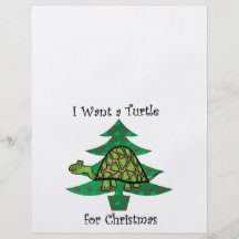 Quiero una tortuga para el navidad tarjetas publicitarias