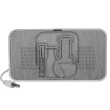 Química cepillada de la Metal-mirada Notebook Altavoz