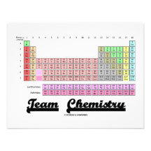 Química de equipo (tabla de elementos periódica) invitación