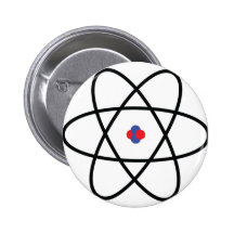 química del núcleo de átomo pin